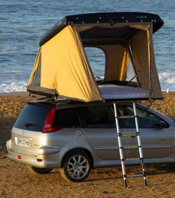 Tente de toit NaitUp Quatro – Aluminium rigide – Camping outdoor – 4 couchages